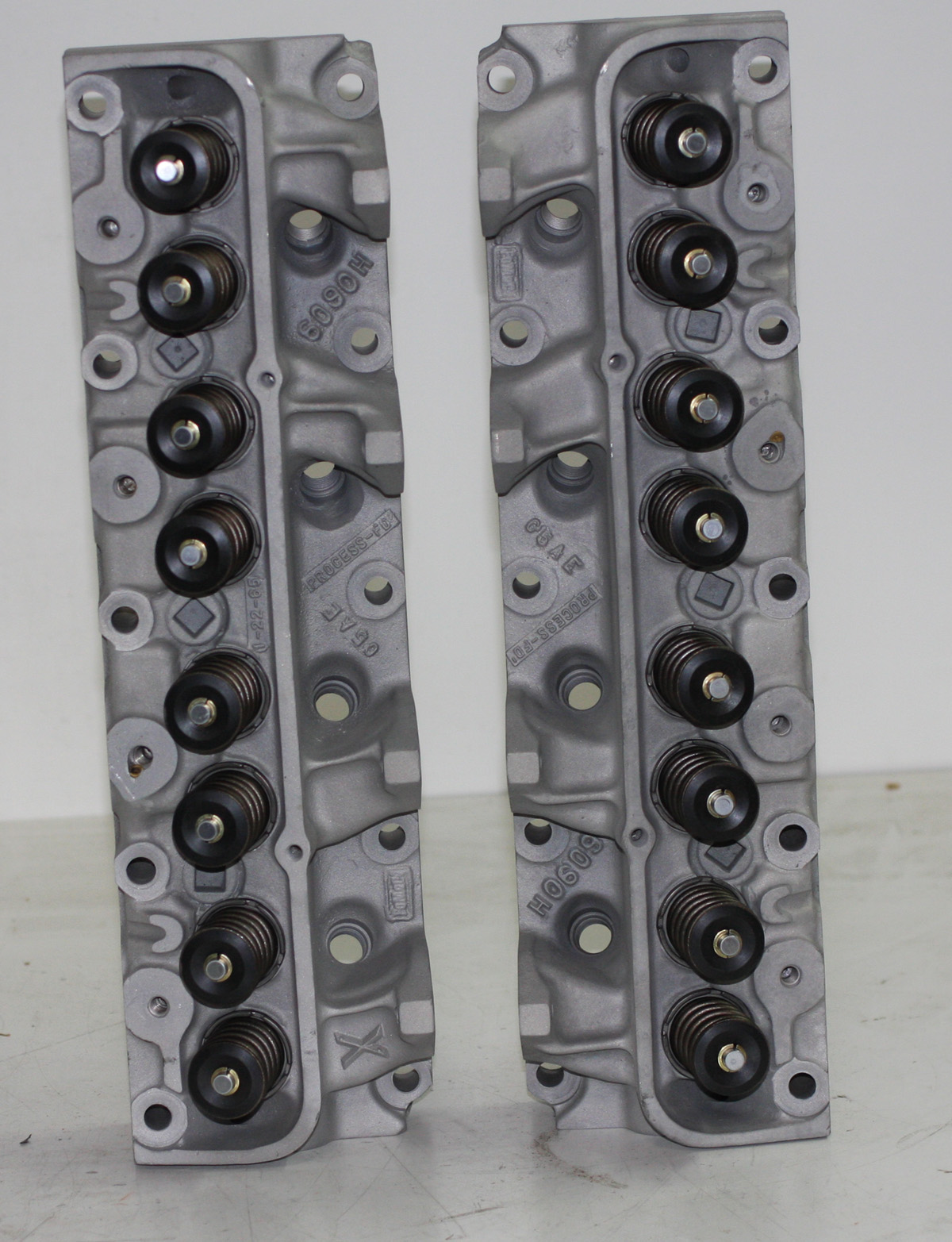 RARE 1965 ALUMINUM 427 FE FORD MEDIUM RISER CYLINDER HEADS COBRA SHELBY